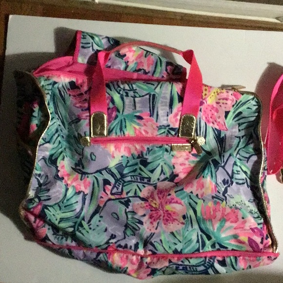 Lilly Pulitzer Palm Packable Weekender Tote Bag - Picture 5 of 10